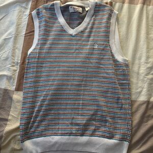 Original Penguin Multicolor Striped V-Neck Vest